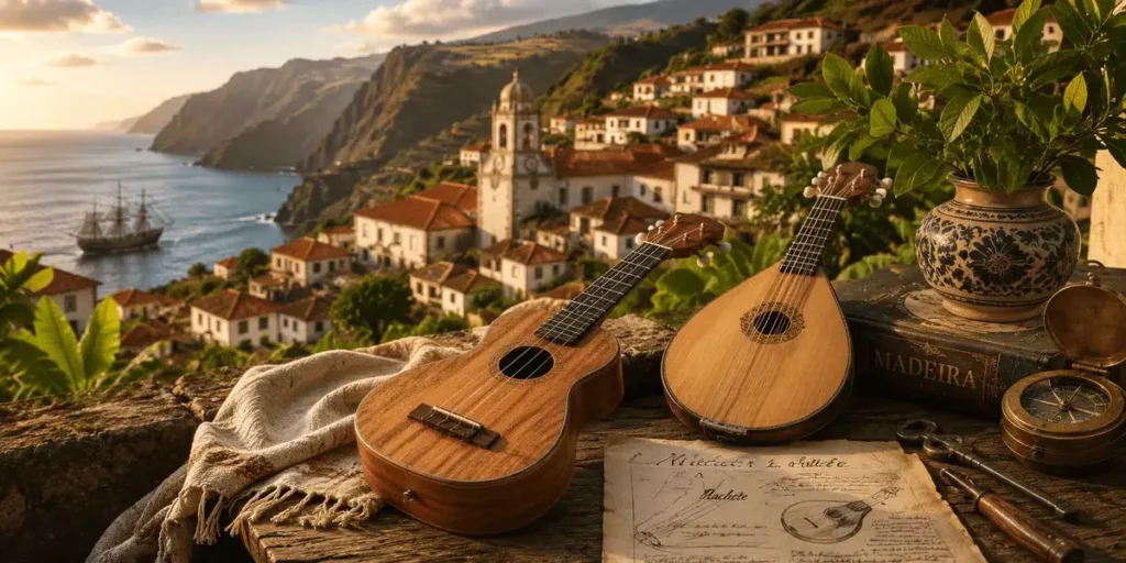 Portuguese origins of the ukulele in Madeira with traditional string instruments